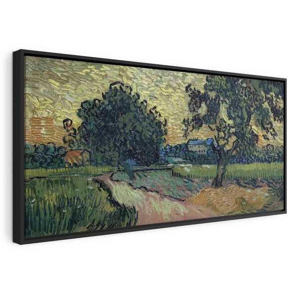 Quadro - Landscape with the Chateau of Auvers at Sunset (Vincent Van Gogh)