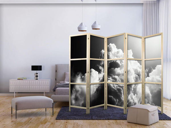 Paravento giapponese - Clouds Like from Dreams: Let the Sun Illuminate Your Day – A Visual Feast