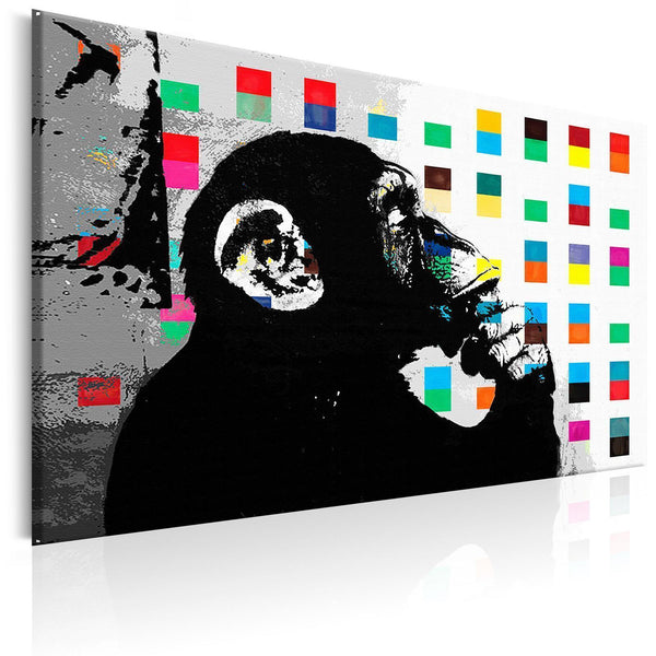 Quadro - Banksy The Thinker Monkey