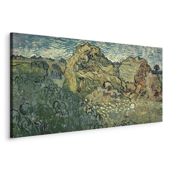 Quadro - Field with Wheat Stacks (Vincent Van Gogh)