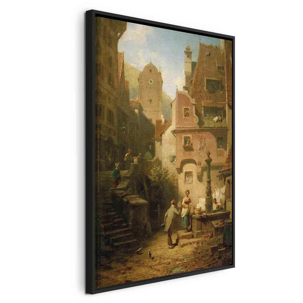 Quadro - Well-Wisher Presenting Flowers (Carl Spitzweg)