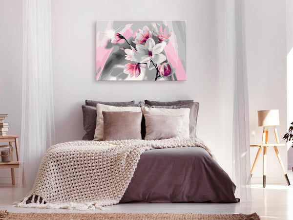 Quadro fai da te - Magnolia (Grey Background)