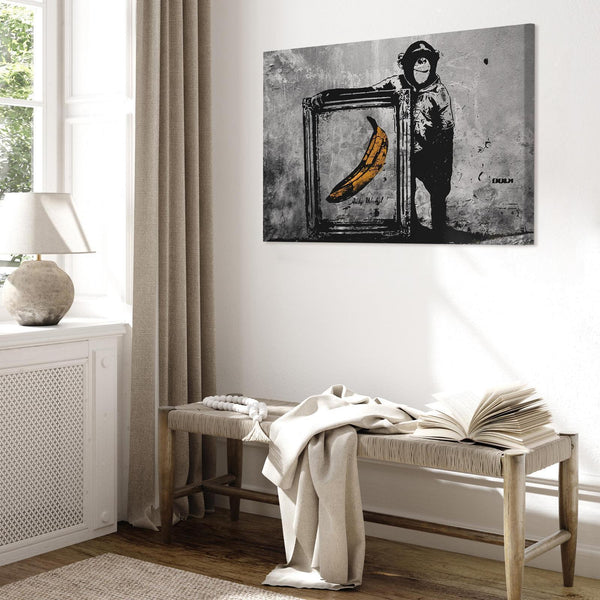 Quadro - Inspired by Banksy - black and white