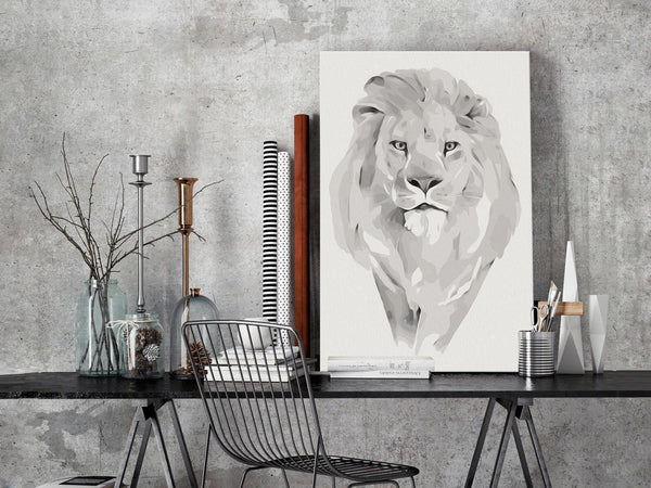 Quadro fai da te - White Lion