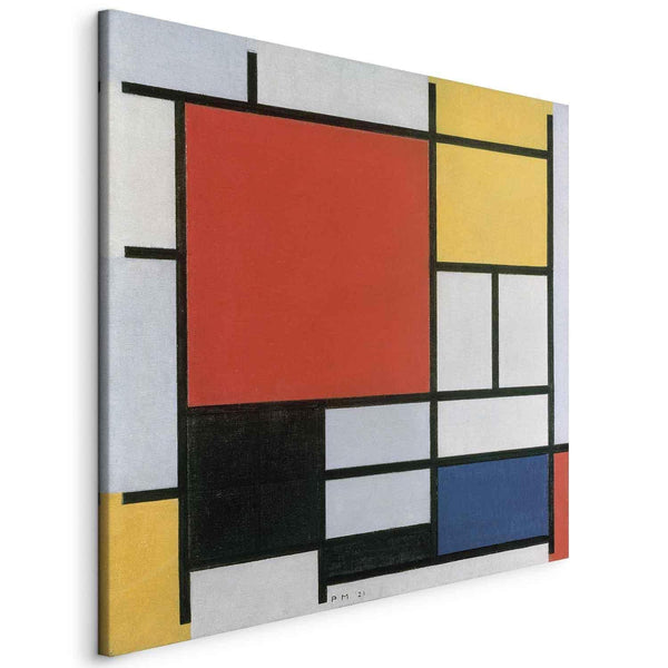 Quadro - Composition with red, yellow blue and black (Piet Mondrian)