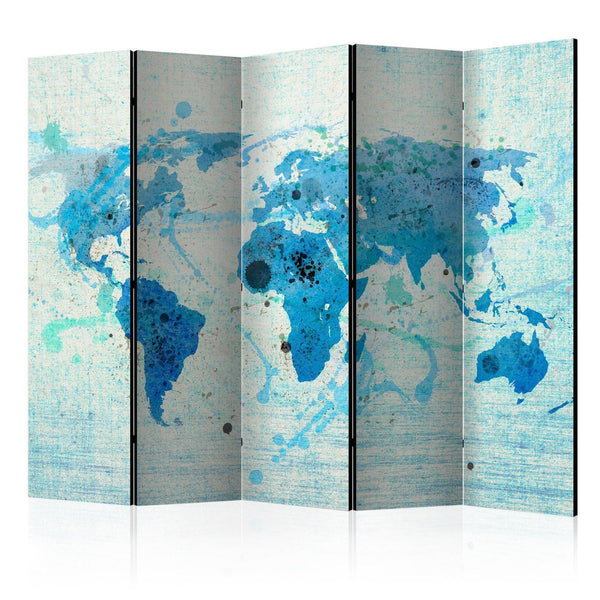 Separè per interni - Cruising and sailing -  The World map II [Room Dividers]