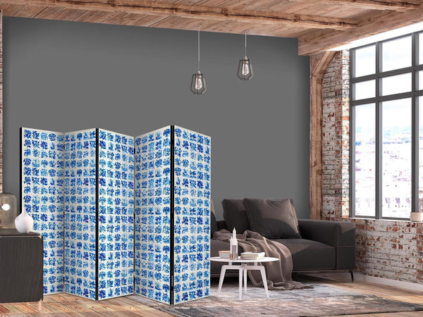 Paravento - Ceramic Tiles - Traditional Portuguese Blue Tiles Azulejos