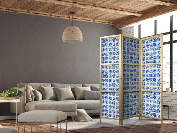 Paravento giapponese - Ceramic Tiles - Traditional Portuguese Blue Tiles Azulejos