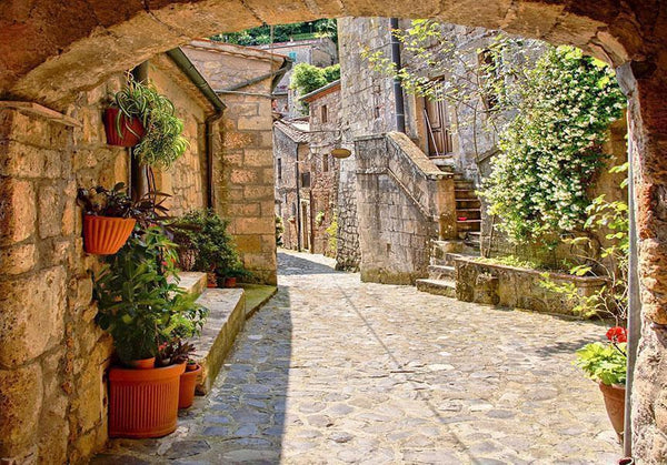 Carta da parati - Provincial alley in Tuscany