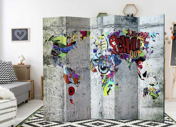 Separè per interni - Graffiti World [Room Dividers]