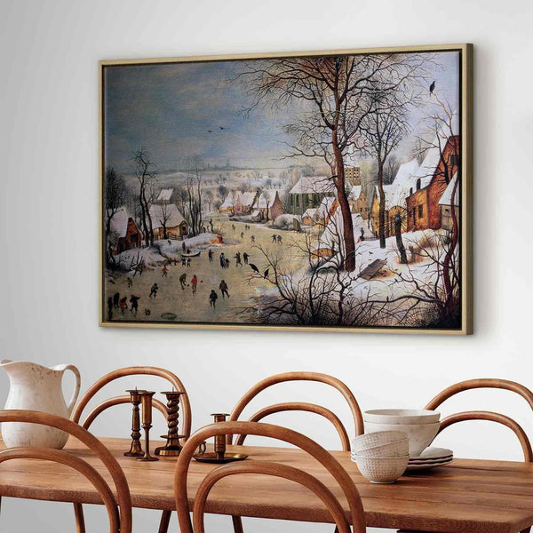 Quadro - Winter Landscape with Birdtrap (Pieter Bruegel the Elder)