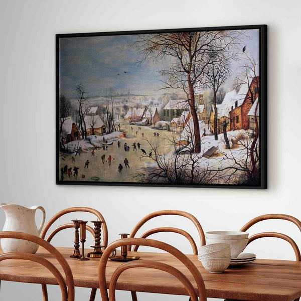 Quadro - Winter Landscape with Birdtrap (Pieter Bruegel the Elder)