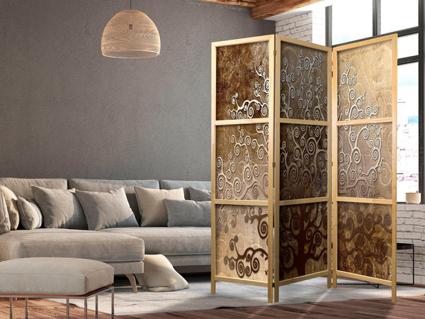 Paravento giapponese - Golden Flourishes I