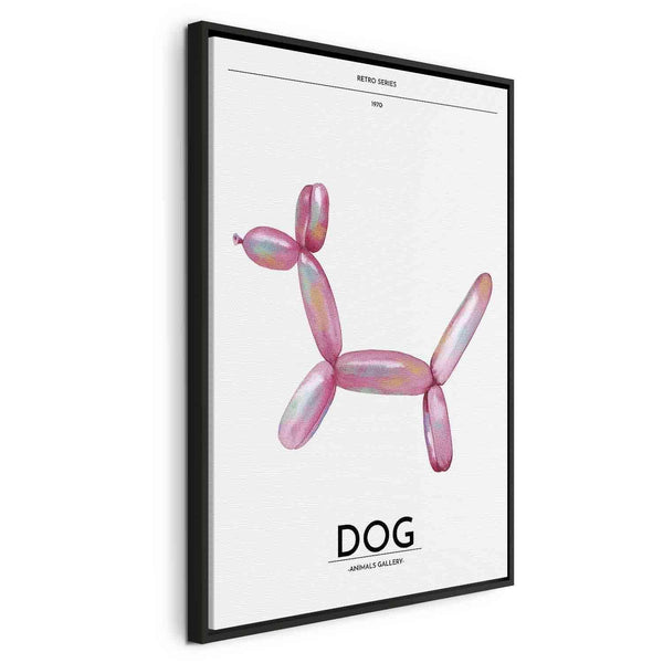 Quadro - Holo-Dog - Colorful Dog in Retro Style