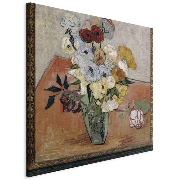 Quadro - Stilllife with Japanese vase, roses and anemones (Vincent Van Gogh)