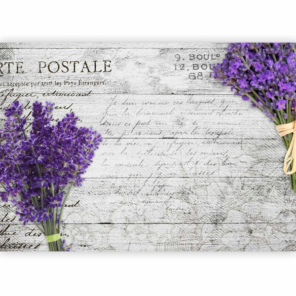 Carta da parati vintage - Lavender postcard