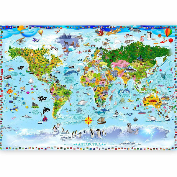 Carta da parati - World Map for Kids