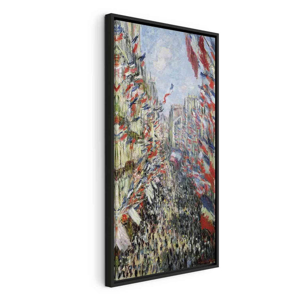 Quadro - The Rue Montorgueil Paris Celebration of June (Claude Monet)