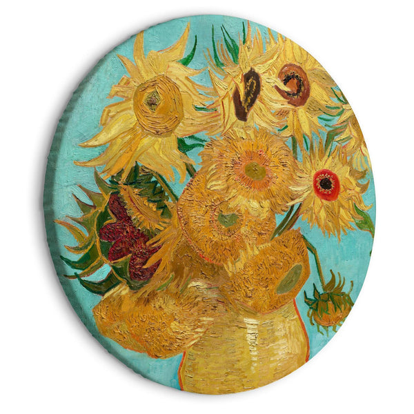 Quadro rotondo - Vase with Twelve Sunflowers (Vincent van Gogh)