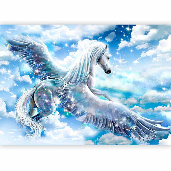 Carta da parati animali - Pegasus (Blue)