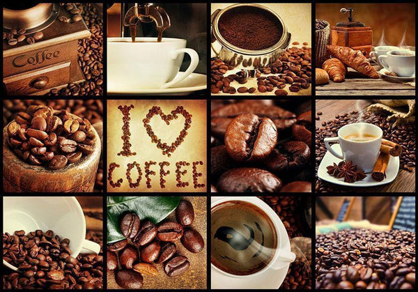 Carta da parati - Coffee - Collage