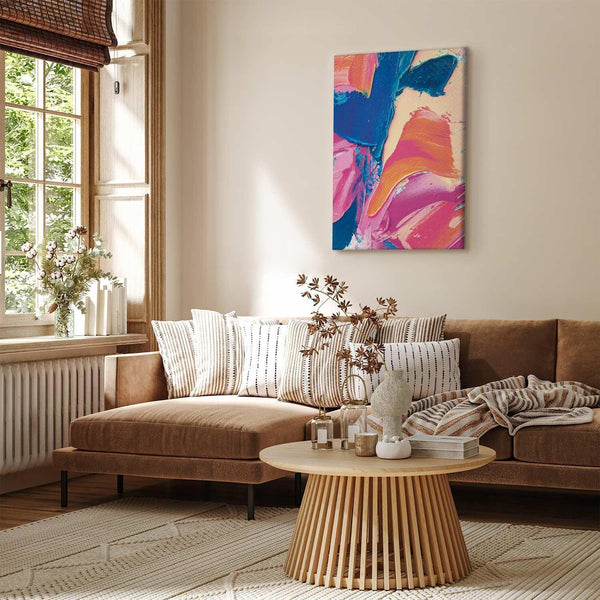 Quadro - Energetic Shapes - Dynamic Oil Paint Composition on Canvas