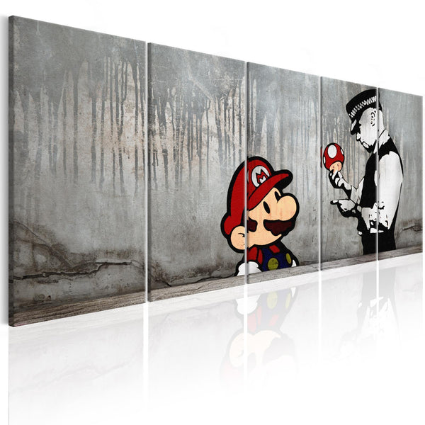 Quadro - Mario Bros on Concrete