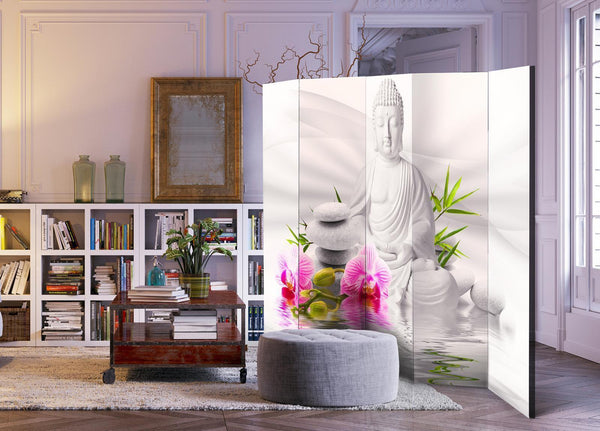 Separè per interni - Buddha and Orchids II [Room Dividers]