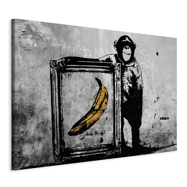 Quadro - Inspired by Banksy - black and white