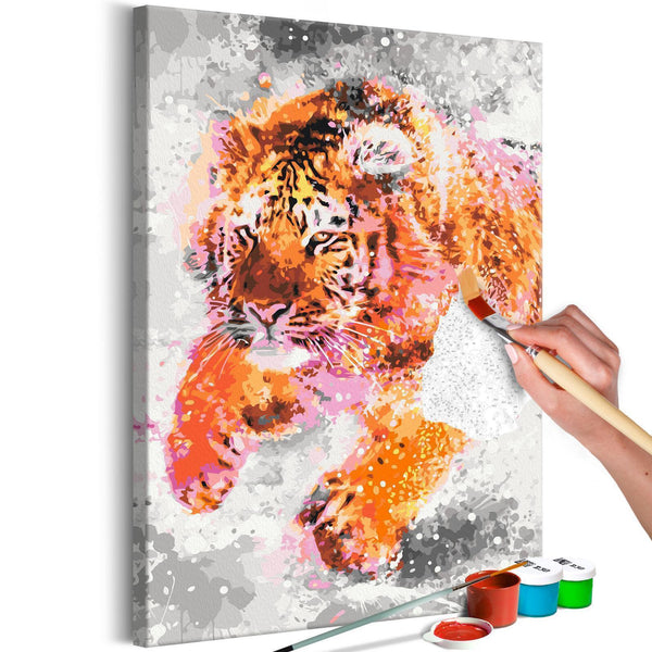 Quadro fai da te - Running Tiger