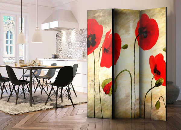 Separè per interni - Golden Field of Poppies [Room Dividers]