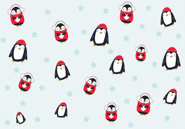 Carta da parati - Brawling Penguins