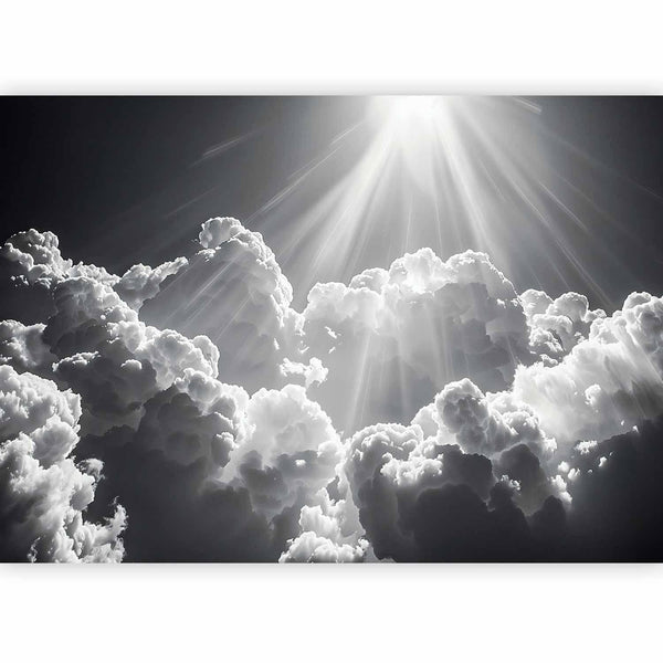 Carta da parati - Hope in the Clouds: Inspiring Rays of the Sun – Awaken Emotions