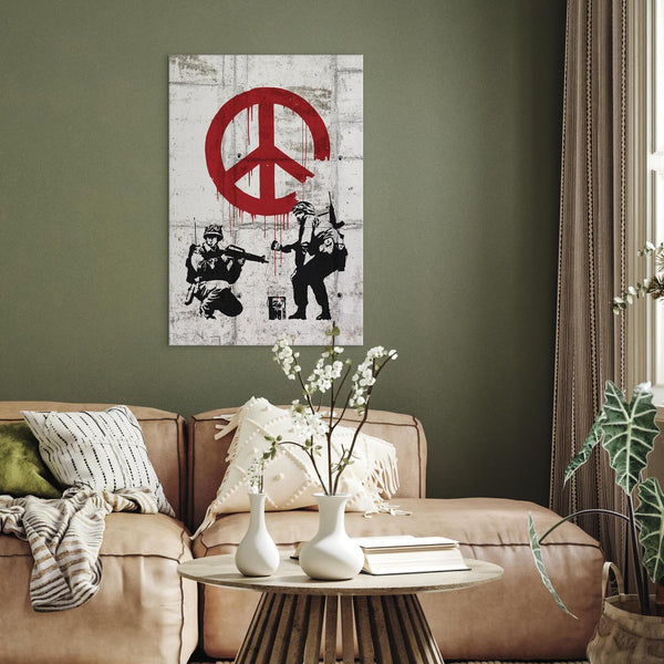 Quadro - Soldiers Painting Peace by Banksy