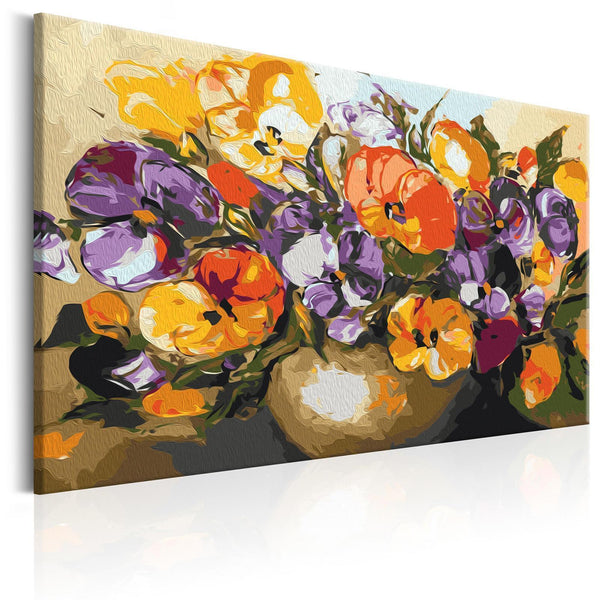 Quadro fai da te - Vase Of Pansies