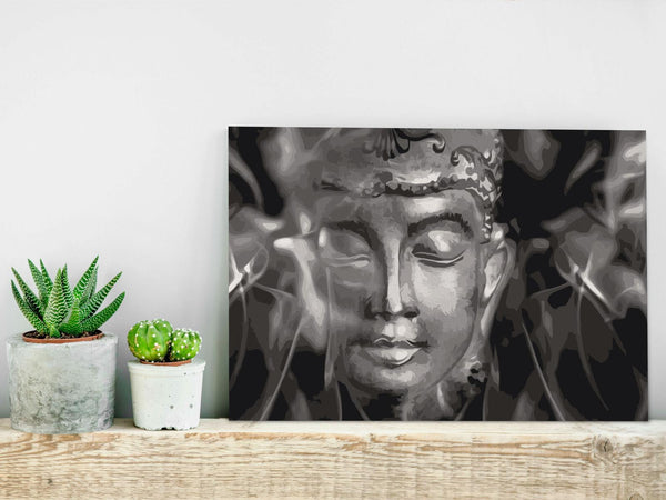 Quadro fai da te - Buddha in Black and White