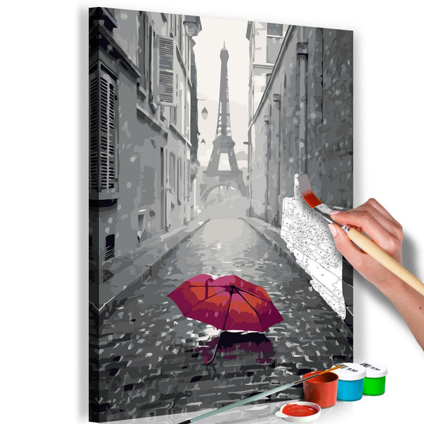 Quadro fai da te - Paris (Red Umbrella)