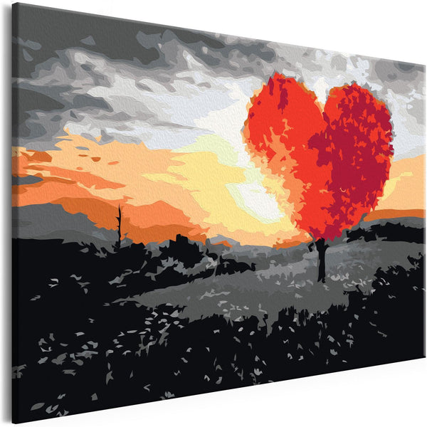 Quadro fai da te - Heart-Shaped Tree (Sunrise)