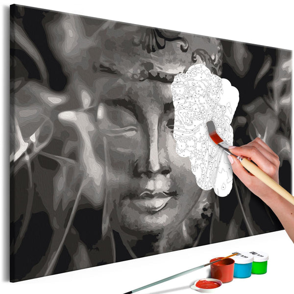 Quadro fai da te - Buddha in Black and White