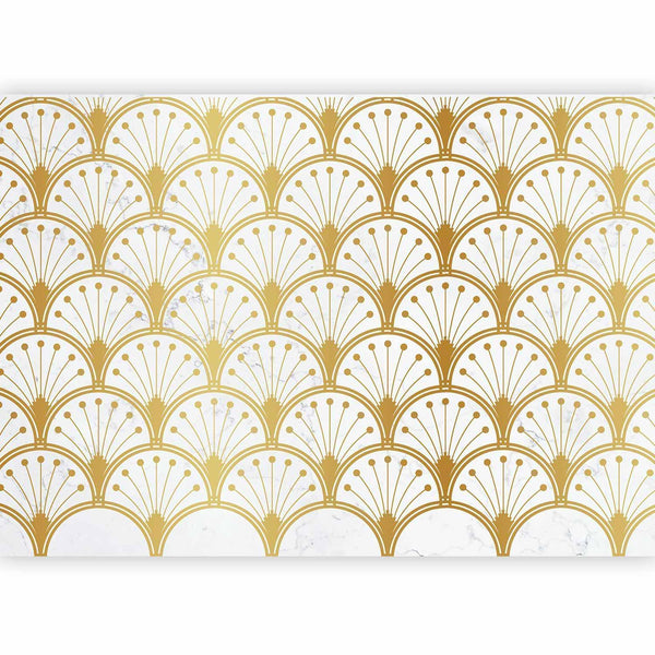 Carta da parati - Gold and Marble Art Deco-inspired Pattern