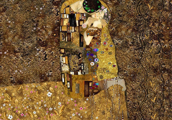 Carta da parati - Klimt inspiration: Golden Kiss