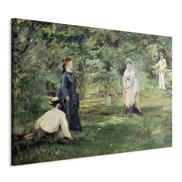 Quadro - La Partie de croquet à Paris (Edouard Manet)