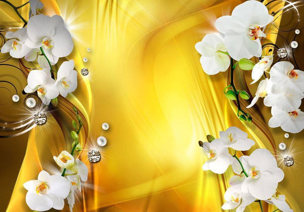 Carta da parati - Orchid in Gold