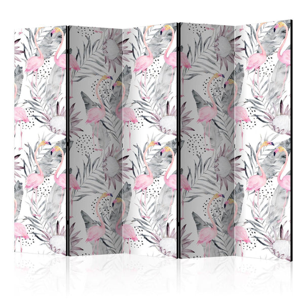 Separè per interni - Flamingos and Twigs [Room Dividers]