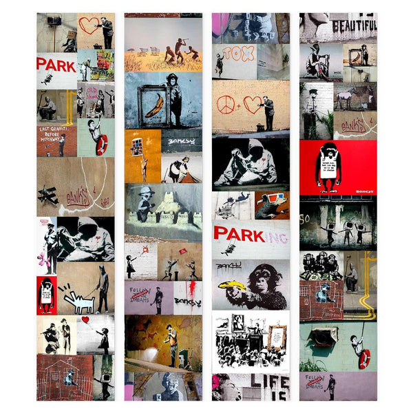 Tappezzeria murale - Banksy - a collage