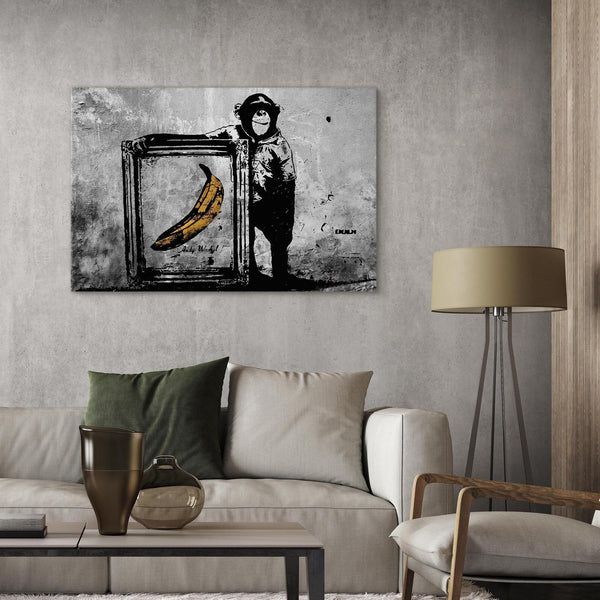 Quadro - Inspired by Banksy - black and white