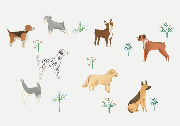 Carta da parati - Doggies - a Subtle Illustration for Children