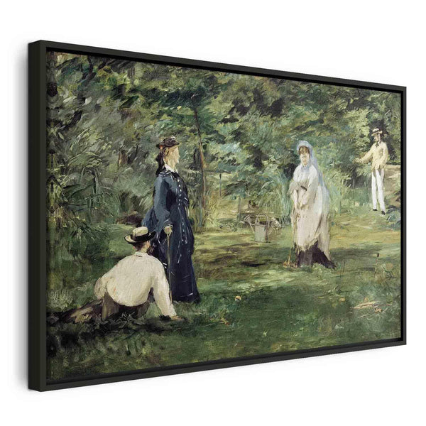 Quadro - La Partie de croquet à Paris (Edouard Manet)