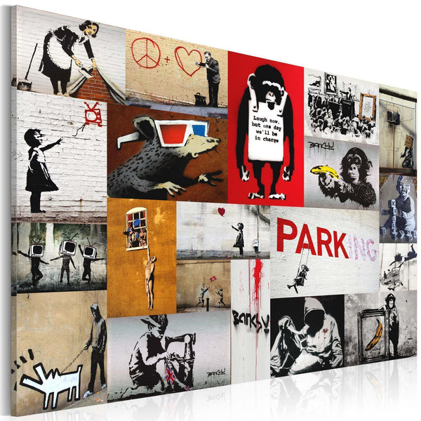 Quadro - Banksy - collage