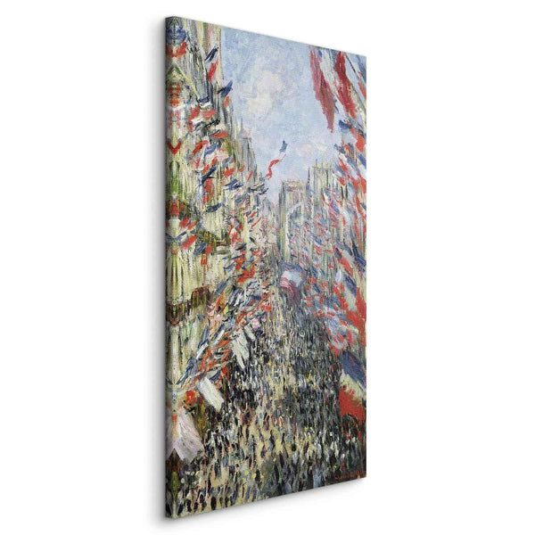 Quadro - The Rue Montorgueil Paris Celebration of June (Claude Monet)